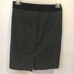 The Limited polka dot pencil skirt exact stretch